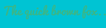 Image with Font Color 3CB685 and Background Color 00C4D3